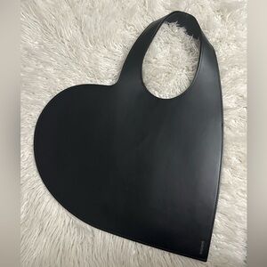 Coperni Black Heart-Shaped Tote Bag